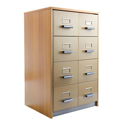 Filing cabinet isolated on transparent background