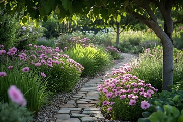A serene flower field with a gentle fragrance fills the air, creating a tranquil atmosphere. The blooming flowers offer an enveloping visitors in a soothing and aromatic experience.