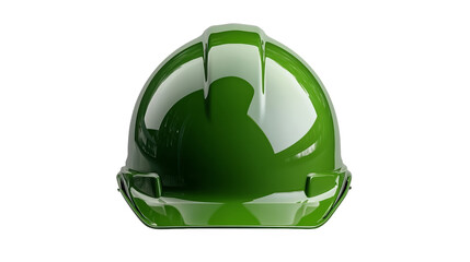 Fototapeta premium A vibrant green construction helmet, ideal for safety and protection in various work environments.