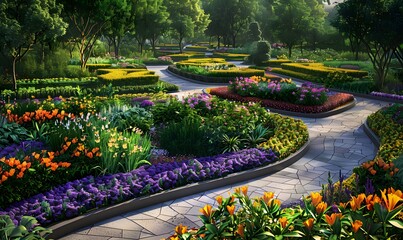 Obraz premium Detail of a botanical garden