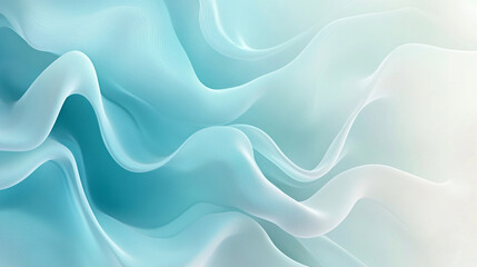 Obraz premium Abstract light blue gradient banner background symbolizing tranquility and calmness, ideal for modern and minimalist designs