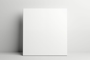 Fototapeta premium image frame isolated on white wall for design. Generative ai