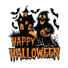 halloween Day typography vector design
