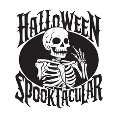 halloween Day typography vector design