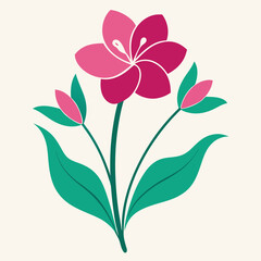 spring flowers floral patter vector illustration