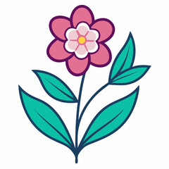 spring flowers floral patter vector illustration