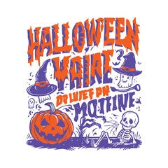 halloween Day typography vector design