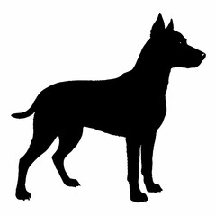 dog silhouette, dog vector art ,dog svg