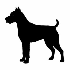 dog silhouette, dog vector art ,dog svg