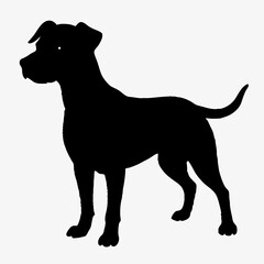 dog silhouette, dog vector art ,dog svg