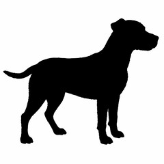 dog silhouette, dog vector art ,dog svg