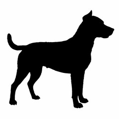 dog silhouette, dog vector art ,dog svg