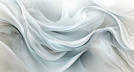 Obraz premium An abstract painting that is predominantly white in color with slight variations in texture and color tones.