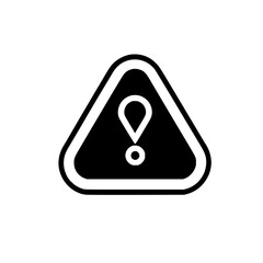 Warning icon exclamation mark sign