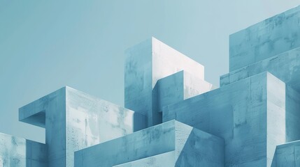 Minimalist architecture wallpaper: embrace the essence of simplicity with geometric shapes, lines, and colors, depicting form and structure in a minimalism way