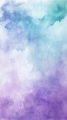 Fototapeta premium A serene blend of soft blue and purple watercolor, perfect for backgrounds in designs or artistic projects.