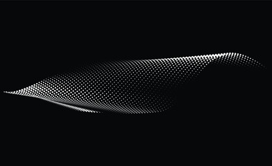 halftone black background white effect. dot pattern and texture.