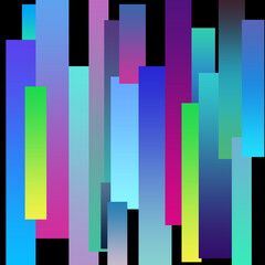 Abstract digital colorful stripe gradient patterns