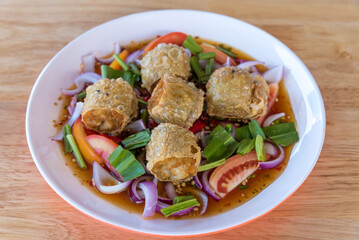 Spicy Seafood Salad, thai food (yum)