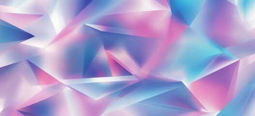 Dynamic Composition of Abstract Triangular Shapes in Blue, Pink,