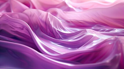 Fototapeta premium Abstract 3D digital wave art: a mesmerizing visual masterpiece with pink and purple high-saturation background, exuding depth and texture, showcasing a futuristic and modern aesthetic