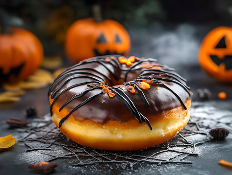  Halloween themed donuts, food photography