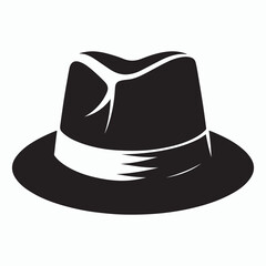 hat silhouette vector