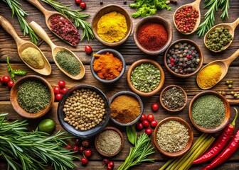 Fototapeta premium savory aromatic colors