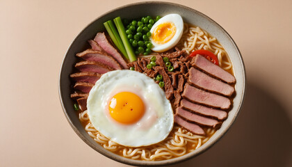 A japanese ramen bowl