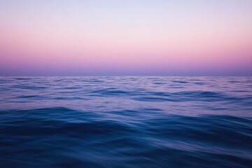 Obraz premium Surface of the ocean at dusk motion blur , ai