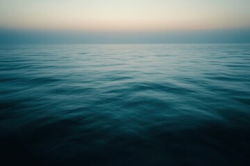Obraz premium Surface of the ocean at dusk motion blur , ai