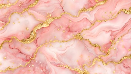 Abstract purple marble background with golden AI generated 
