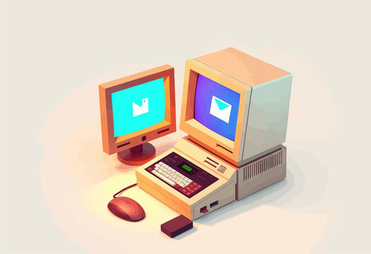 Retro-Futuristic Computer Setup