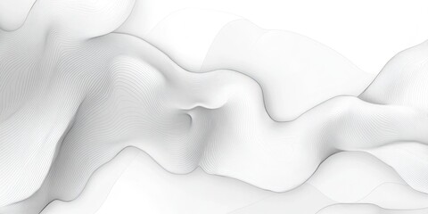 Abstract White Surface with Linear Wave Pattern