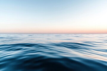 Obraz premium Surface of the ocean at dusk motion blur , ai
