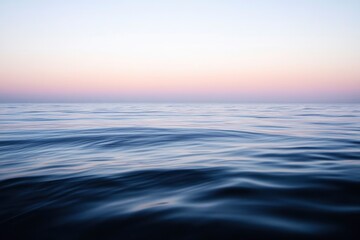 Obraz premium Surface of the ocean at dusk motion blur , ai