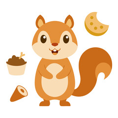 squirrel with acorn