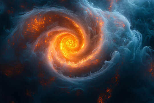 Mystical swirl of patriotic colors creating a dynamic and energetic atmosphere, suitable for celebrating independence day or expressing national pride.