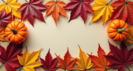 autumn leaves frame
