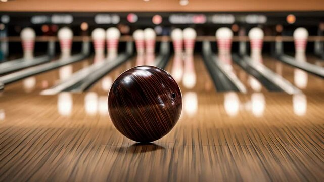 Dynamic Animation of Bowling Ball Rolling Along Lines