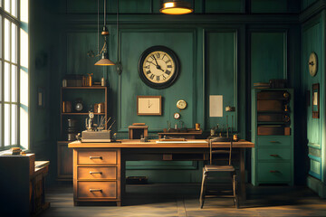 interior of an house. Generative AI