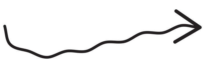 Long arrow vector icon. Black horizontal double arrow. Vector icon.