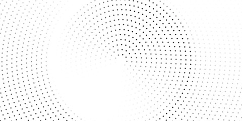 Halftone gradient. Dotted gradient, smooth dots spraying and halftones dot background seamless horizontal geometric pattern vector template set.	