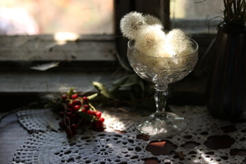 a glass of champagne