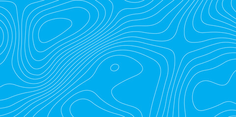 Abstract blue topography geographic contour map background .topography blue paper and white waves lines backdrop background .modern geographic contour map vector illustration .