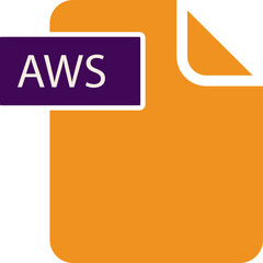 AWS File format icon rounded shapes and spacing