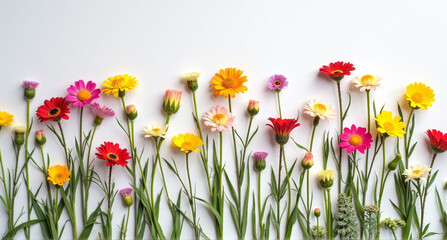 spring flowers in the grass