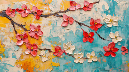 painting color pattern on background