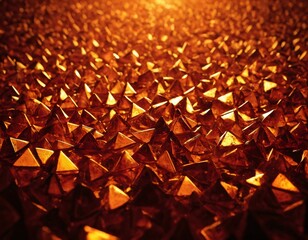 Abstract background of crystal triangles. Ai generated image