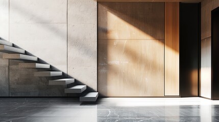 Embrace minimalism abstract beauty: a computer wallpaper showcasing modern architecture's clean lines and geometric shapes for an immersive widescreen experience